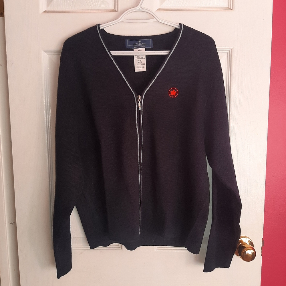 Vintage Air Canada Wool Blend Cardigan Sweater